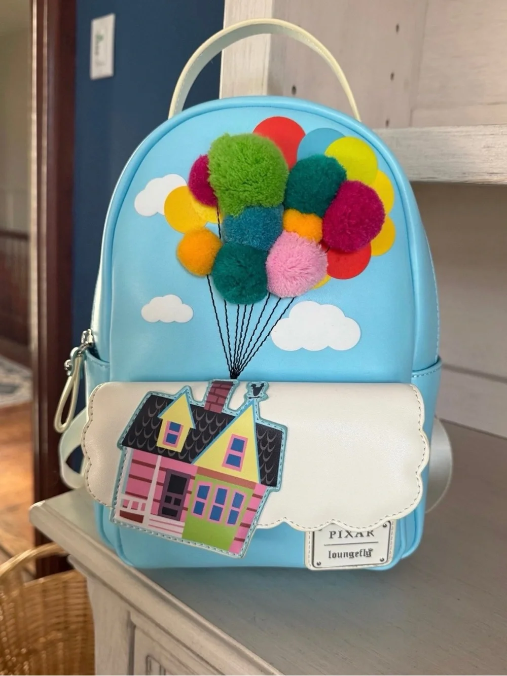 Loungefly Pixar 'Up' Pom-Pom Balloon Mini Backpack